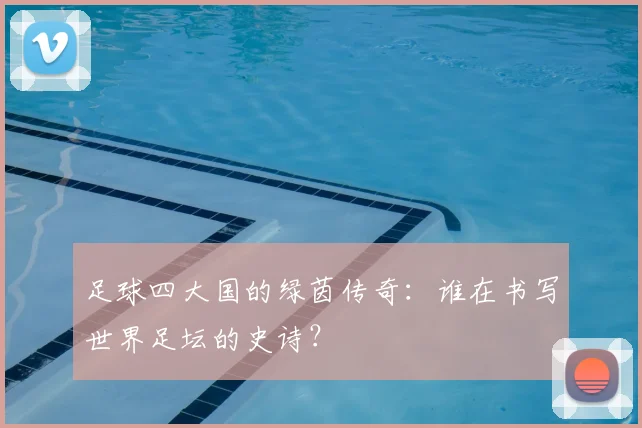 足球四大国的绿茵传奇:谁在书写世界足坛的史诗?